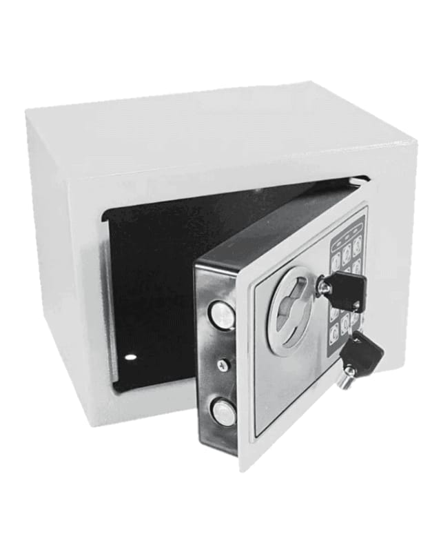 Miniatura 2 de mini caja fuerte seguridad blanca